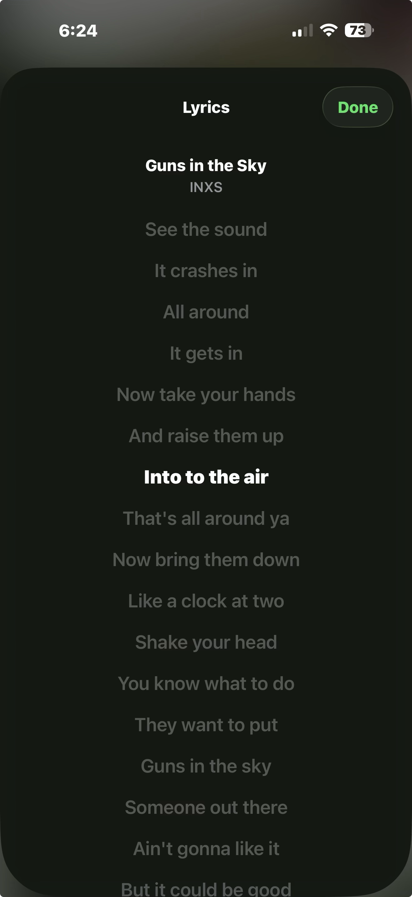 iOS Lyrics